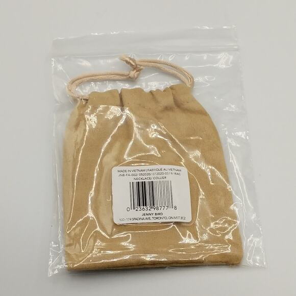 Jenny Bird Leana Pendant Necklace Delicate Drop Box Chain New - Picture 4 of 5